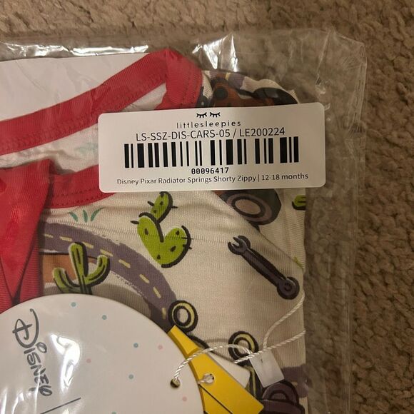 Little Sleepies Disney Pixar Radiator Springs Cars Shorty Zippy 12-18 Month NWT - Picture 2 of 2